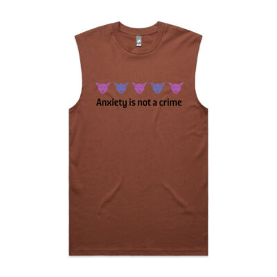 Anxiety Is Not A Crime - Chest Out & Chin Up:  - Men's Classic Tank Thumbnail