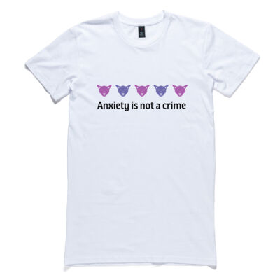 Anxiety Is Not A Crime - Chest Out & Chin Up:  - Mens Tall Tee Thumbnail