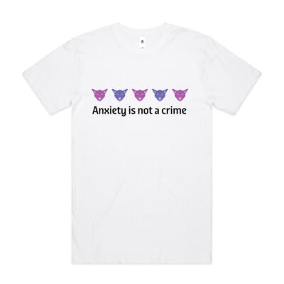 Anxiety Is Not A Crime - Chest Out & Chin Up:  - AS Colour Block Tee Thumbnail